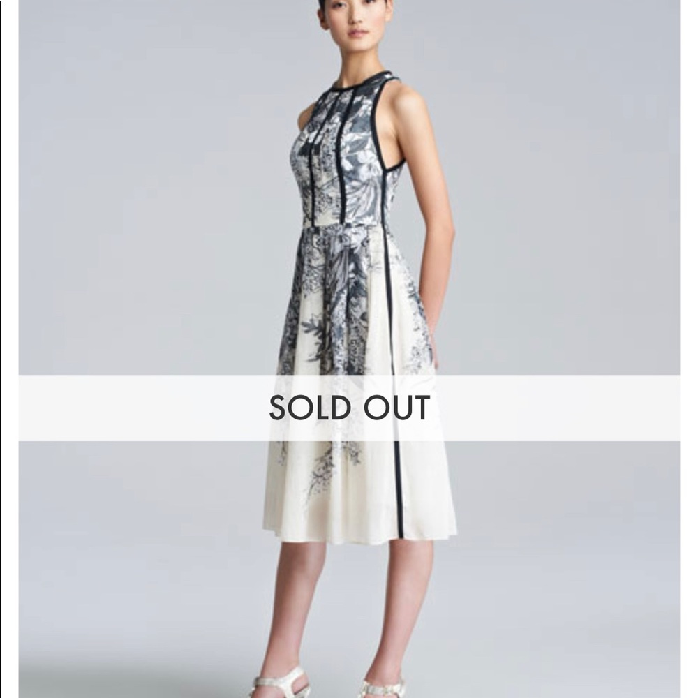 Lela Rose cotton printed dress